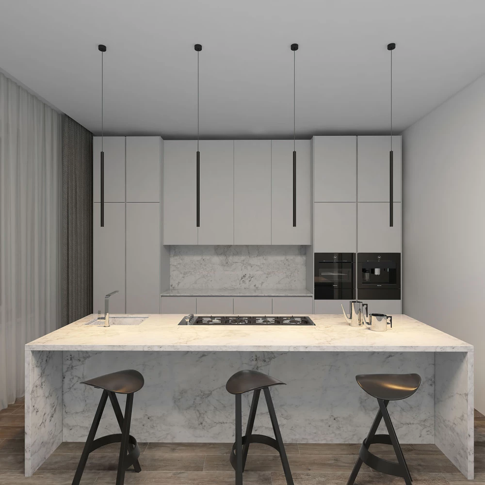 DK4303-BK Подвесной светильник со встроенным светодиодом 5W IP 20 3000K черный алюминий - Viokon.com