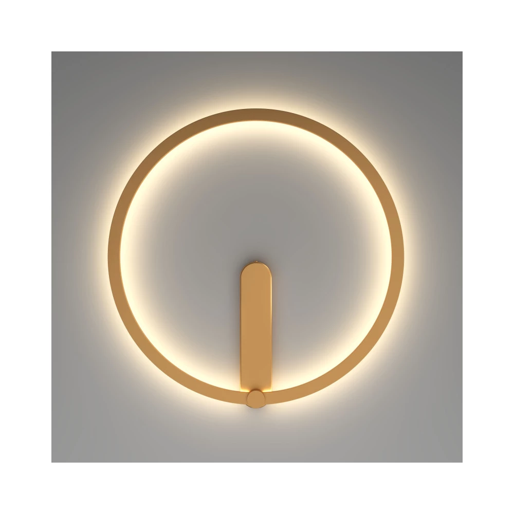 DK5035-SG Бра ROUND со светодиодом IP20 24W 300040006500K матовое золото алюминий - Viokon.com