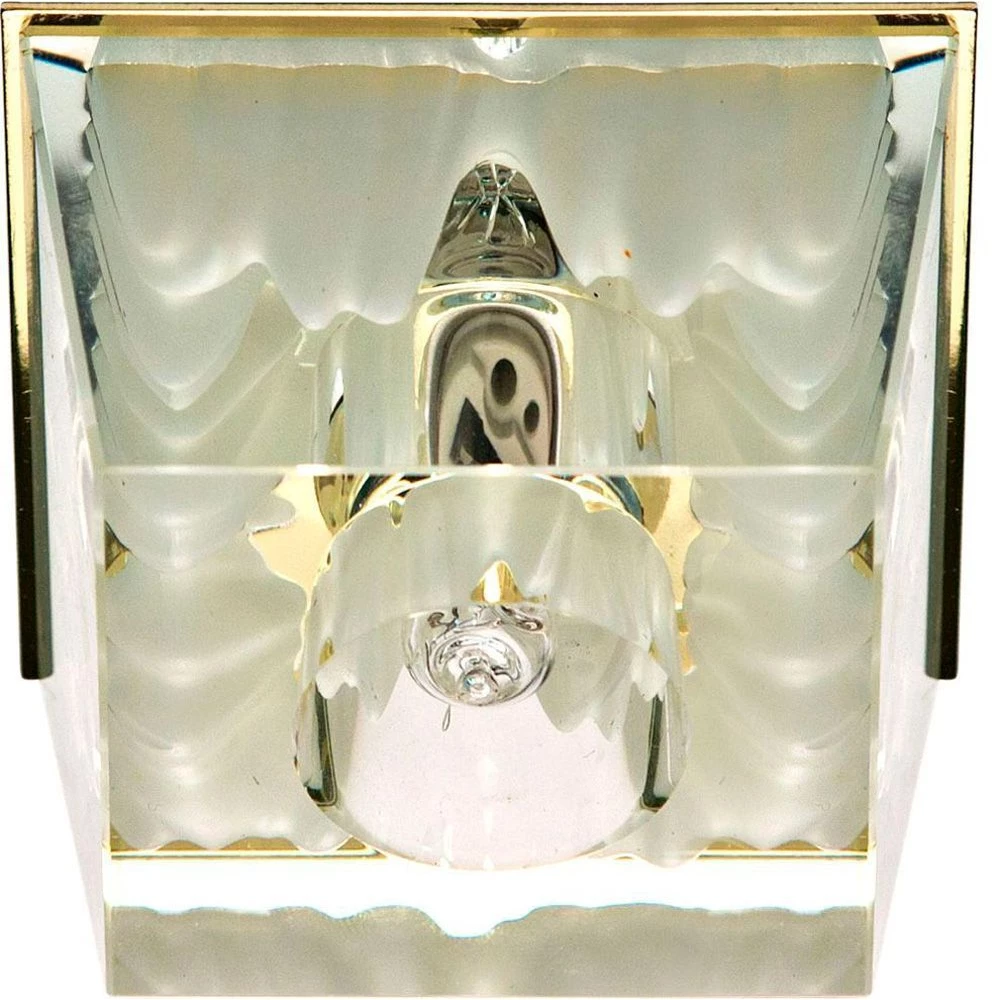 Светильник встраиваемый Feron JD59 потолочный JCD9 G9 прозрачно-белый, золотистый (18798) - Viokon.com