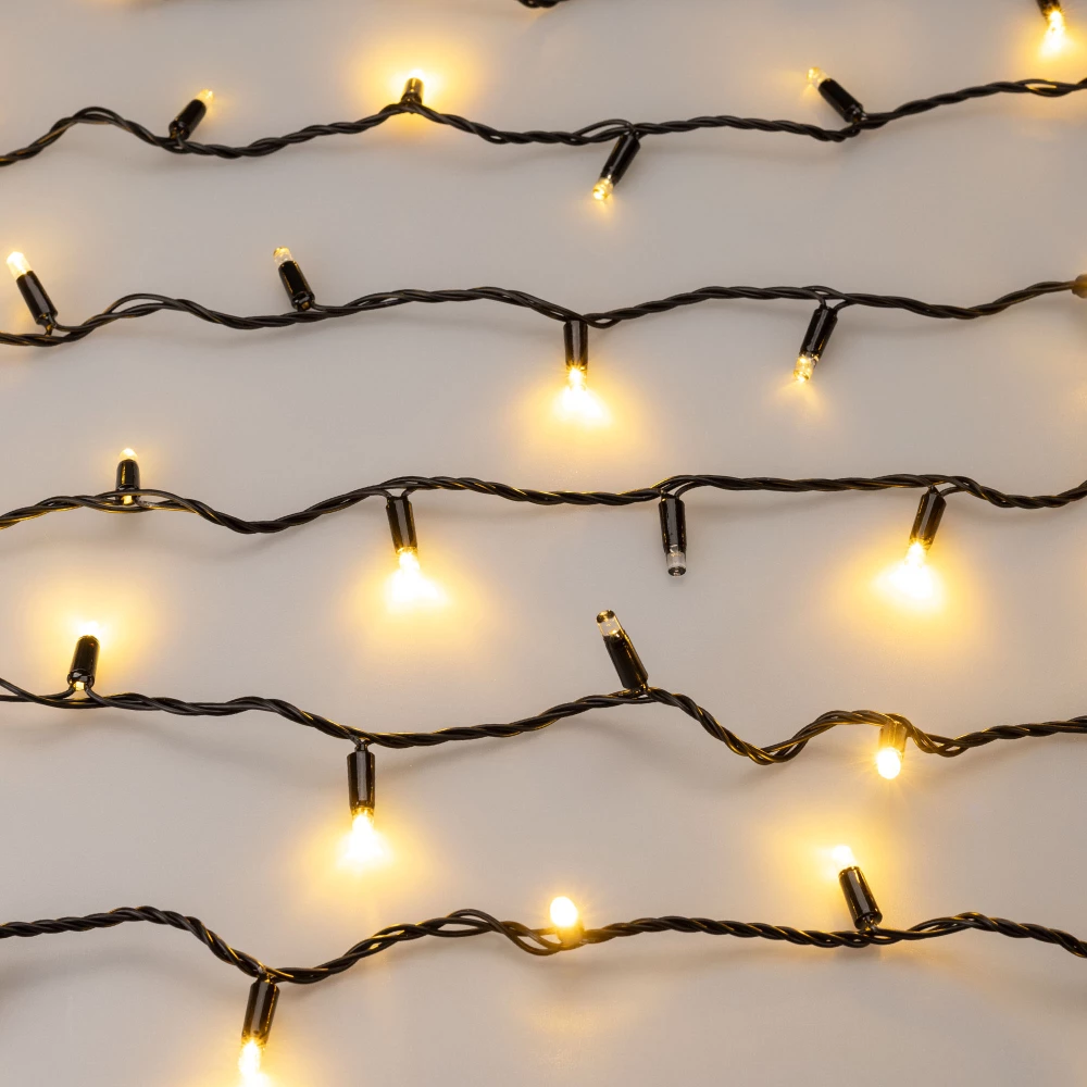 Светодиодная гирлянда ARD-STRING-CLASSIC-1000-BLACK-100LED-PULSE Warm (230V, 7W) (Ardecoled, IP65) 031649 - Viokon.com