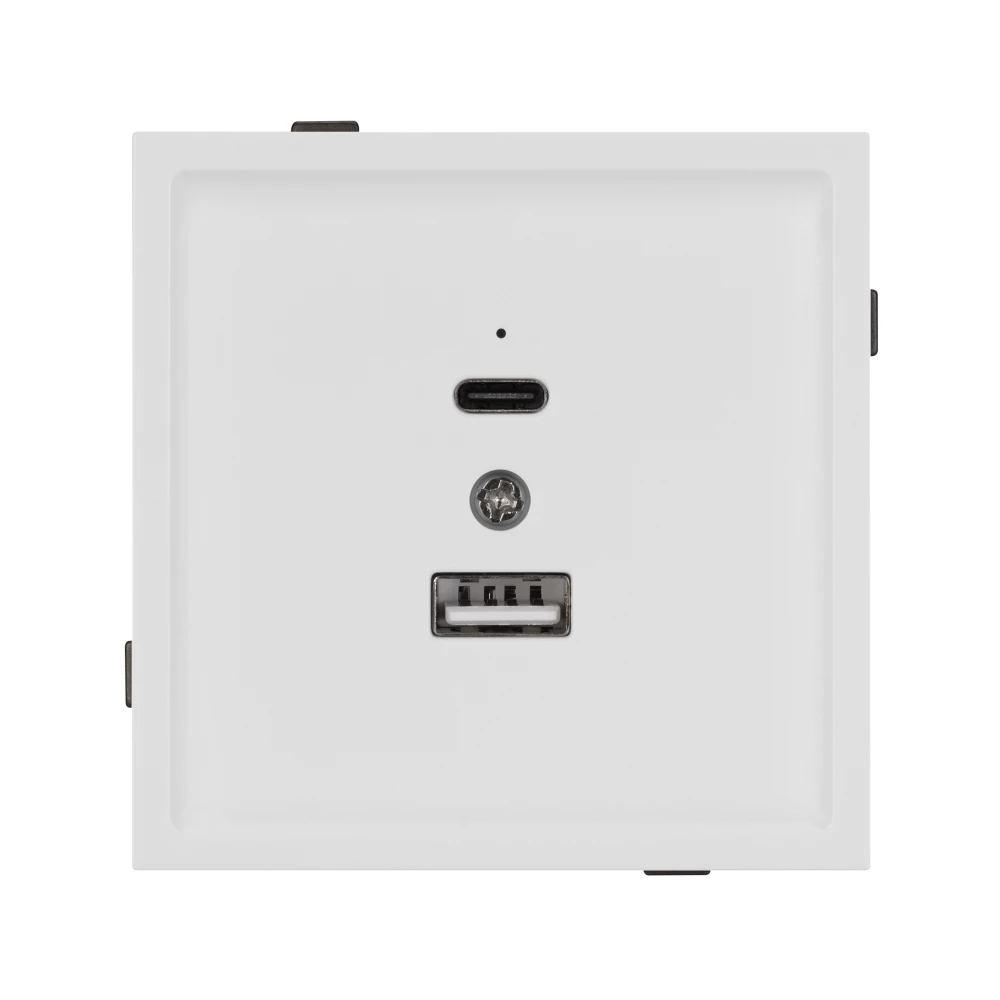 Механизм USB розетки SCT-TENDO-MUAC-SFPL-WH (5V, 3A, QC3) (Arlight, Матовый белый) 054539 - Viokon.com