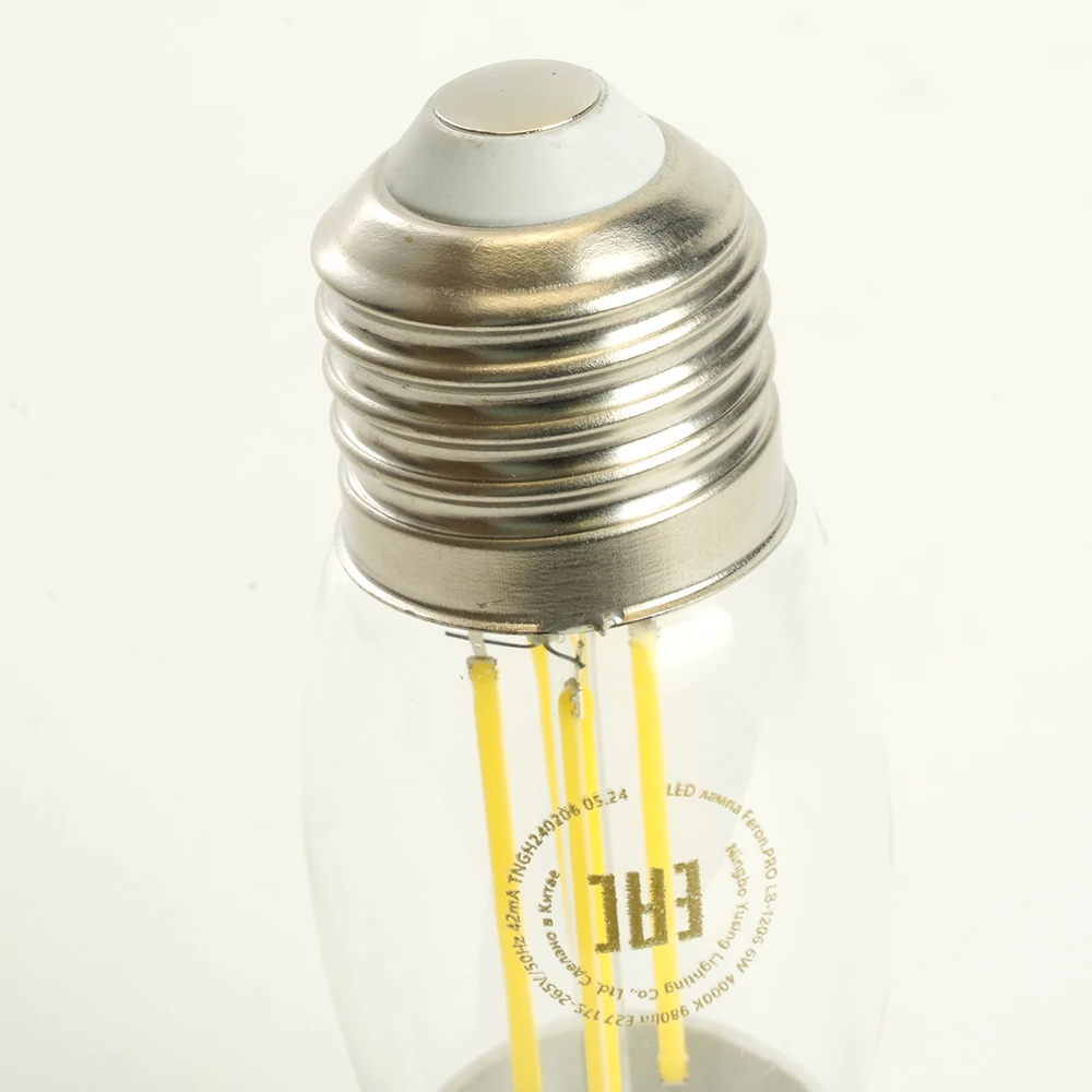 Лампа светодиодная Feron.PRO LB-1208 Свеча E27 1320LM 8W 175-265V 6400K (51243) - Viokon.com