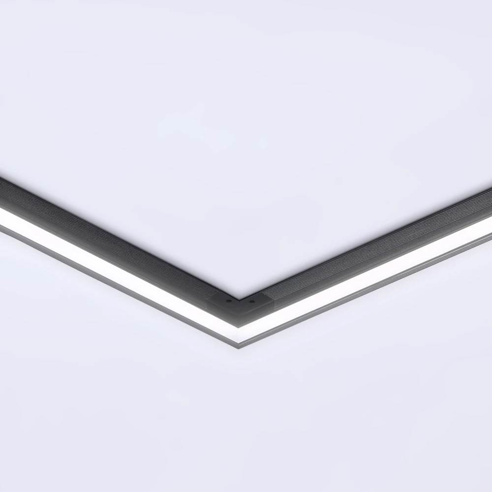 Светильник светодиодный угловой для шинопровода Magnetic GL3982 BK черный IP20 24W 4200K 48V 300*300*45 - Viokon.com