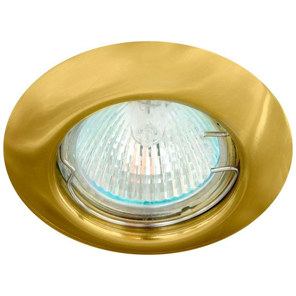 Светильник встраиваемый Feron DL13 потолочный MR16 G5.3 золотистый (15127) - Viokon.com