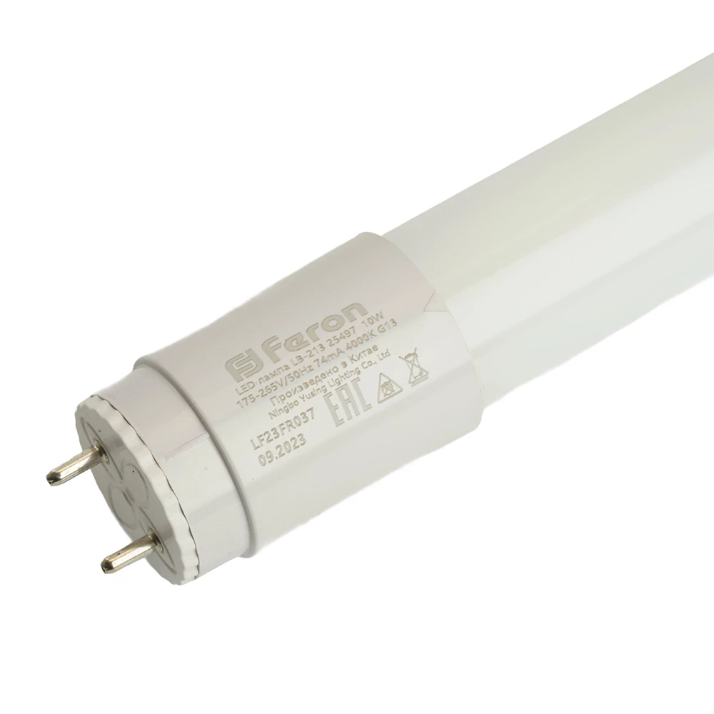 Лампа светодиодная Feron LB-213 G13 10W 175-265V 4000K 0,6м (25497) - Viokon.com