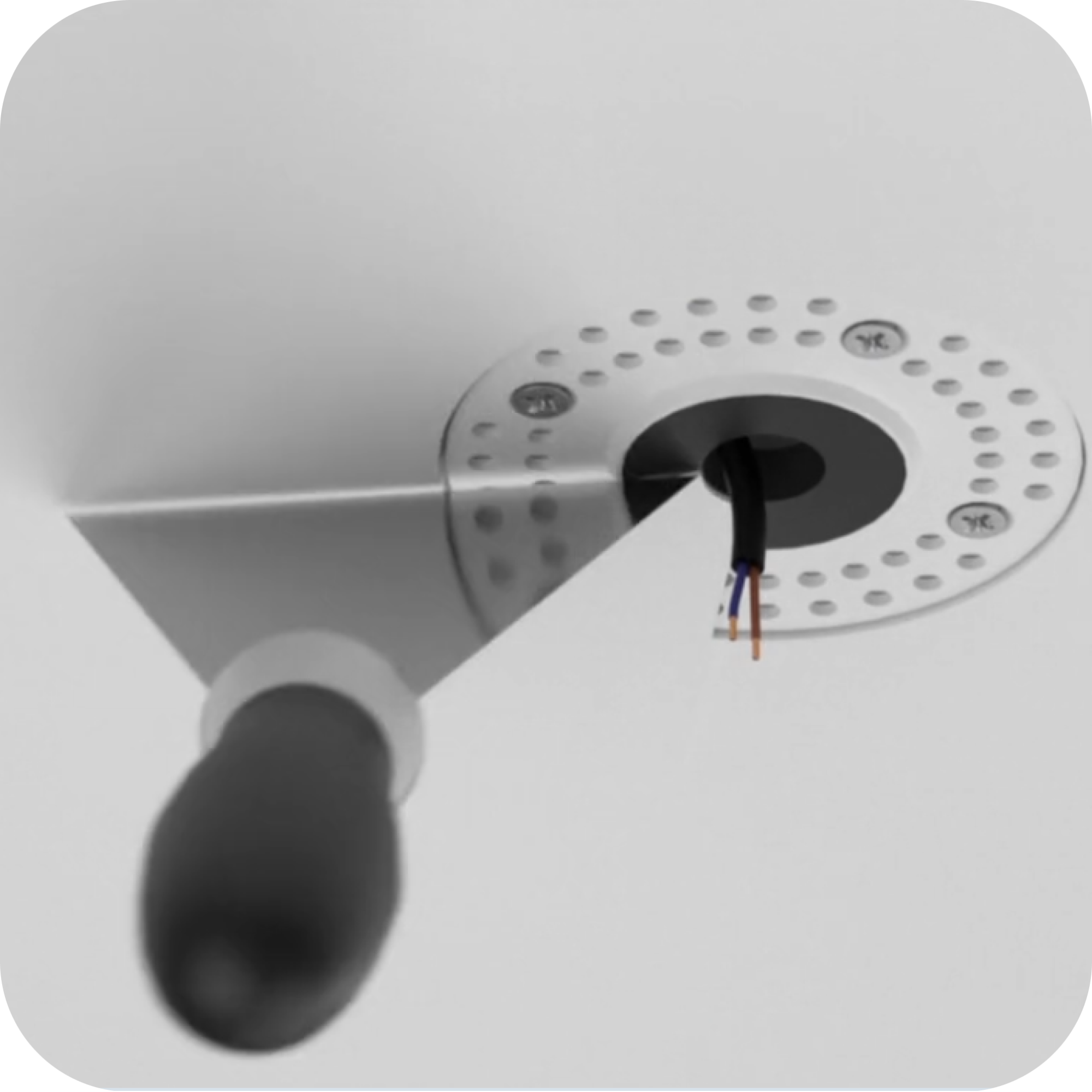 Встраиваемый поворотный светильник под штукатурку POINT P W - Viokon.com